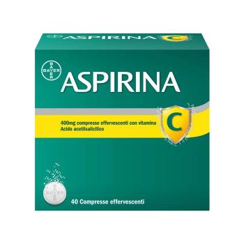 ASPIRINA C 40 COMPRESSE EFFERVESCENTI 400+240MG
